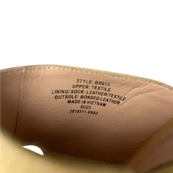 NWT J. Crew Light Khaki Linen Slide Wedge Size 7.5M - Picture 5 of 10